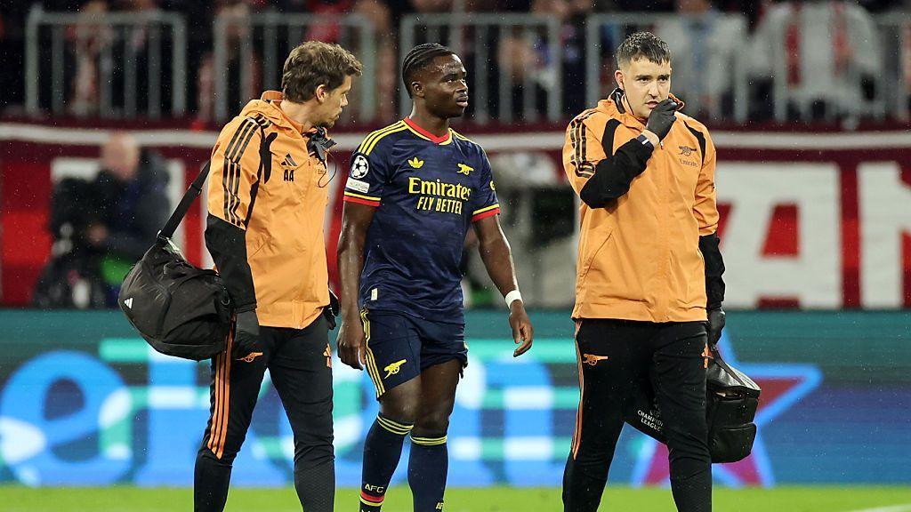 Arteta Fears Worst After Saka Suffers Quad Injury at Bayern