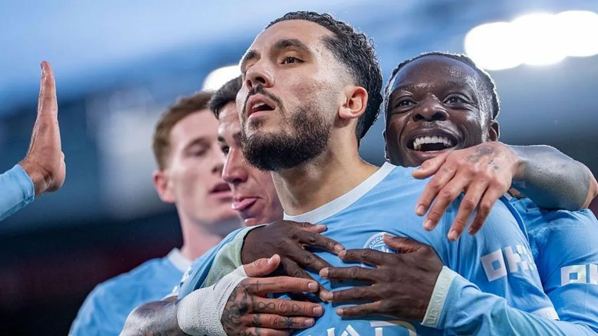 Cherki Shines as Man City Cruise to 3-0 Win at 10-Man Liverpool