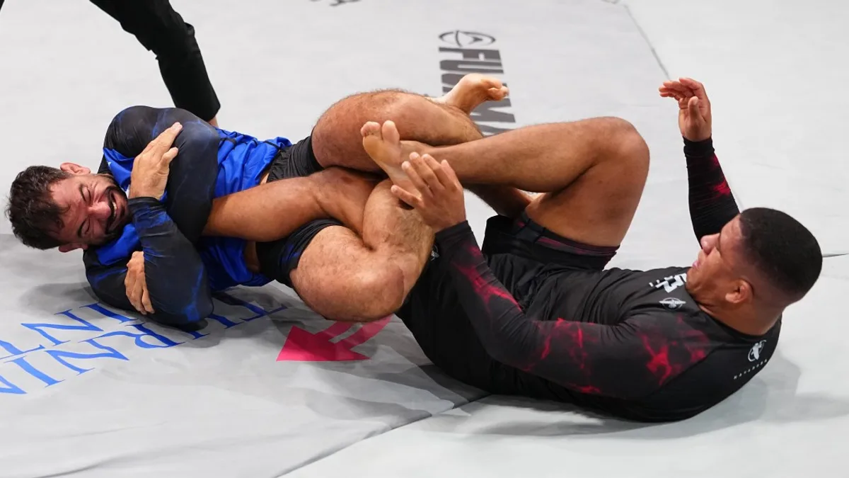 Gabriel Almeida Taps Gilbert Burns with Heel Hook at UFC BJJ 12